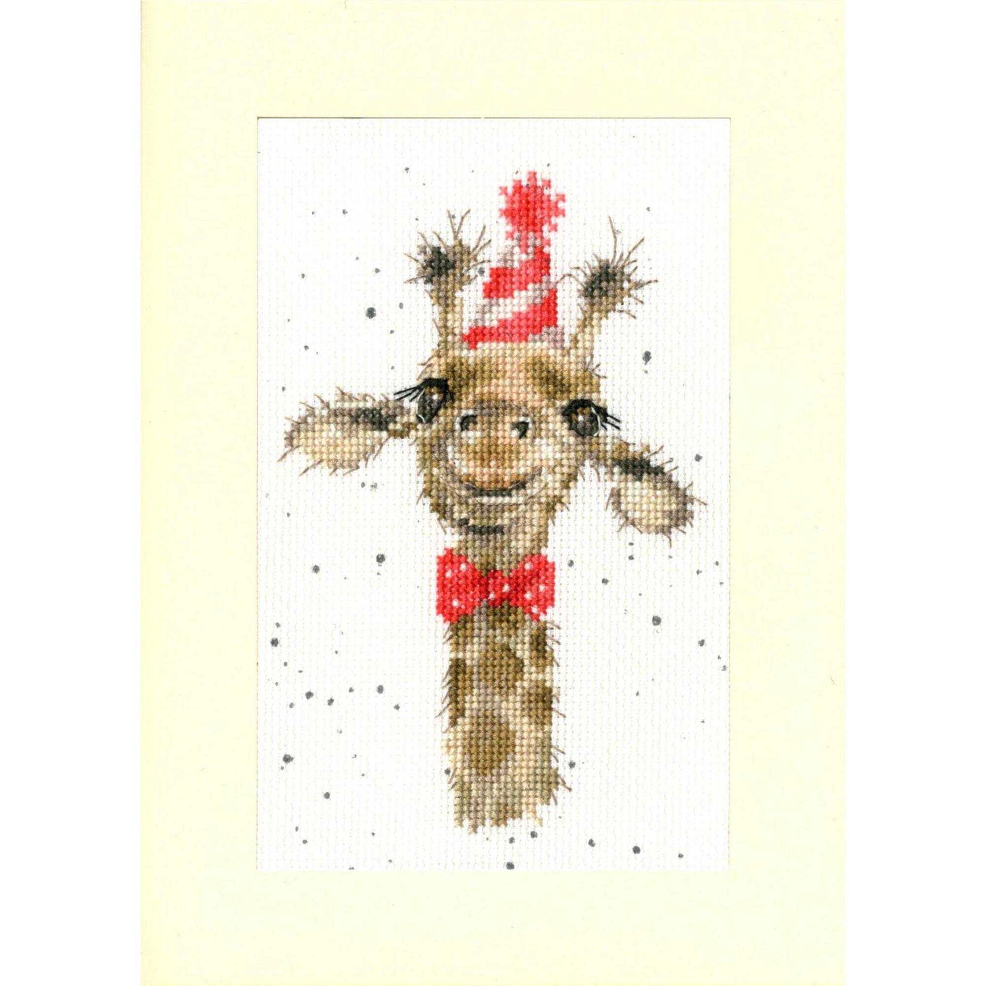 Bothy Threads I'm Just Here For The Cake Greeting Card Counted Cross Stitch Kit